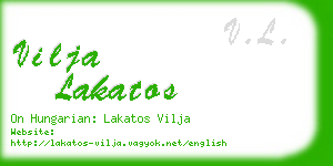 vilja lakatos business card